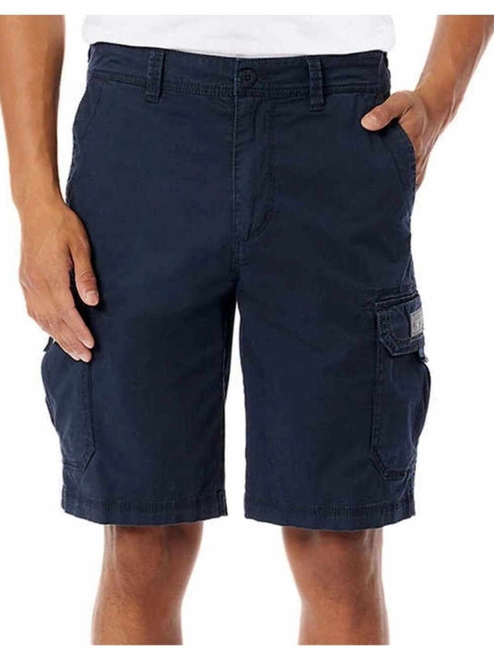 NWT Unionbay Men's 36 Blue Cargo Shorts Cotton Blend With Pockets